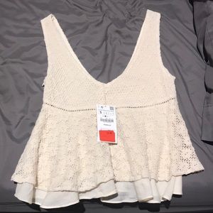 Cream Zara Blouse